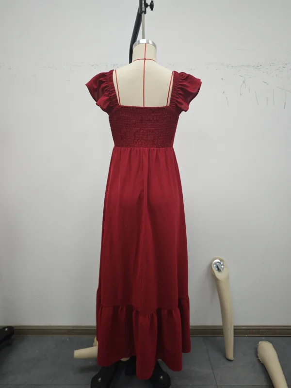 Summer Women's Outfits Holiday Dresses in Red Casual Vacation Styles Simple Comfortable StaplesElegant Designs Range of Colors - Image 3