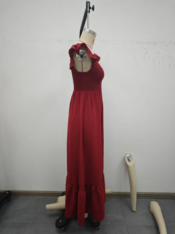 Summer Women's Outfits Holiday Dresses in Red Casual Vacation Styles Simple Comfortable StaplesElegant Designs Range of Colors - Image 2