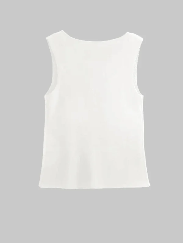 Women's Elegant Knit Vest with Gold Buttons  Slim Fit Casual Layering Piece for Effortless Style - Image 6