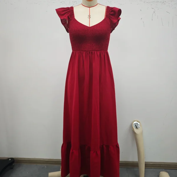 Summer Women's Outfits Holiday Dresses in Red Casual Vacation Styles Simple Comfortable StaplesElegant Designs Range of Colors