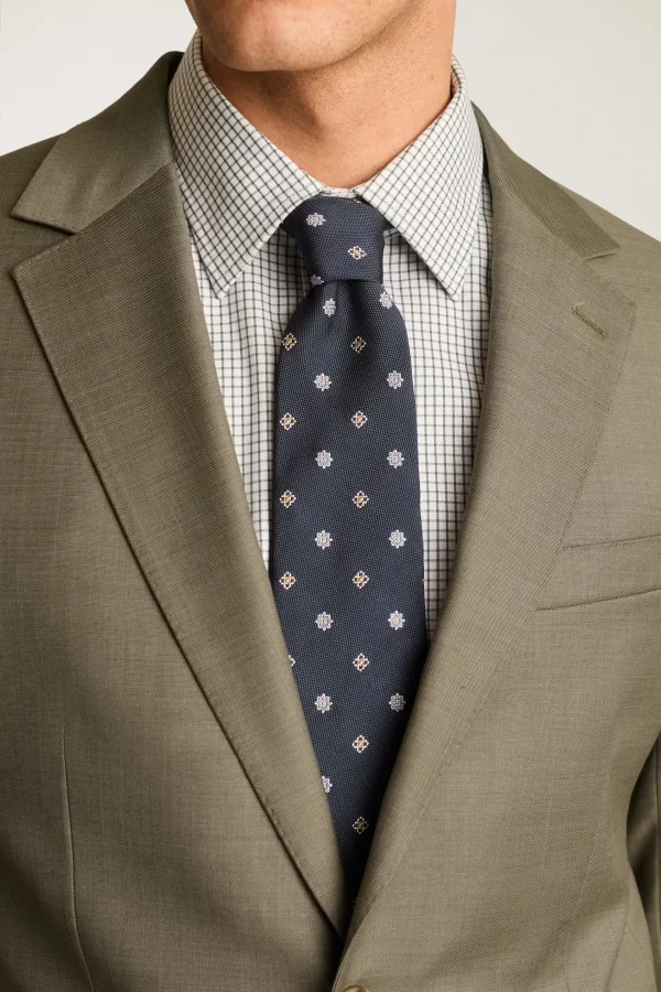 Elegant blazer Men Suit 97% Wool Khaki Stylish Crisp Fashion High Quality Single Button Suit for Men - Image 6