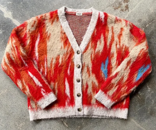 Definierte Mohair Pullover  Blend Pullover Winter Strick Mantel Cardigan Fuzzy Mohair Pullover 2025 New Style Sweater - Image 3