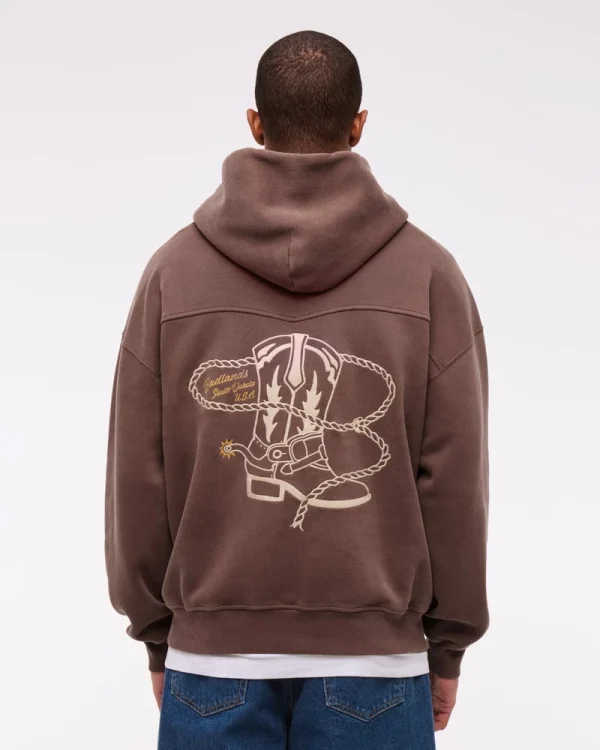 2025 Man's New Style Hoodie Western-style Patterned Autumn Pullover Hoodie - Image 4