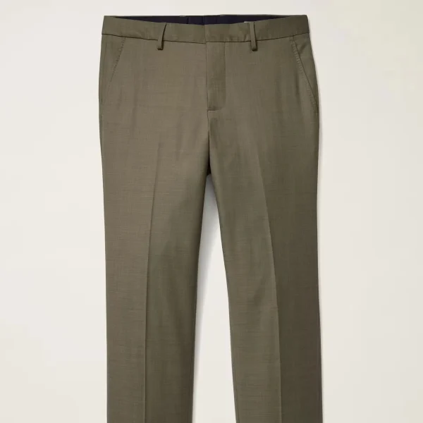 Formal Fit Men's Suit Pant Wool Khaki Slim and Comfortable Flat High Quality Wool Dress Pant for Men Suit