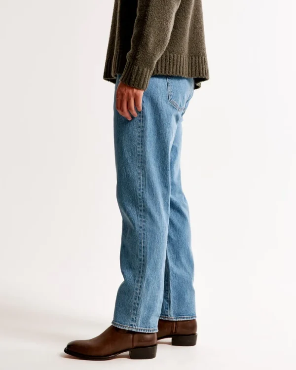 Apparel Jeans Men Bule Vintage Athletic Loose Jeans Casual Cozy Fashion High Quality Jeans for Men - Image 3