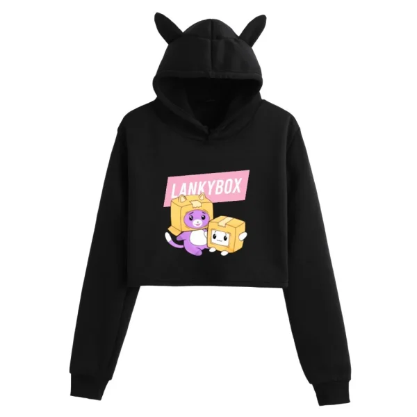 300GSM Gleece Hoodies Hoodies Puff Print Personalized Cute Print Cropped Top Unisex Hoodies Sweatshirt - Image 5