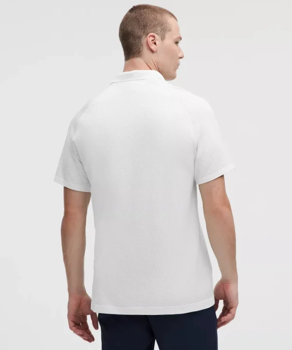 Man's Polo Shirt Textured Knit - Image 2