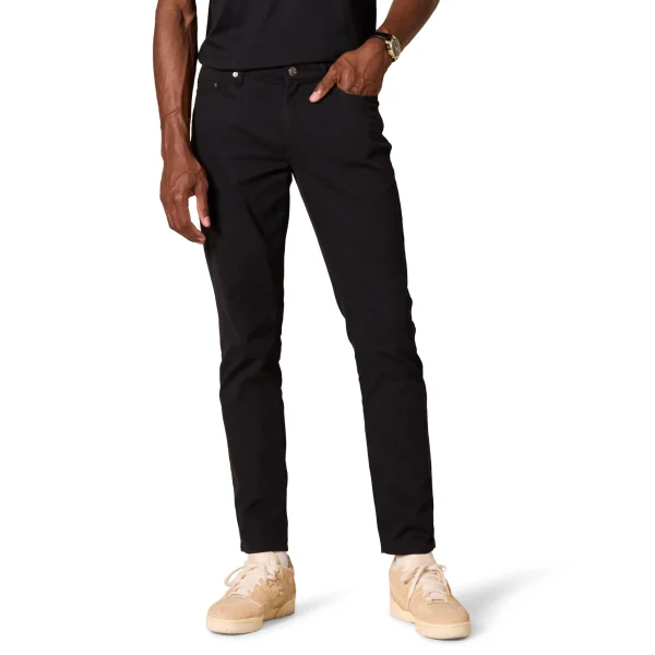Men's Slim-Fit Pants, 5-Pocket Stretch Twill Own Design - Image 4
