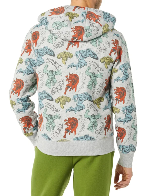 500gsm Clothing Men Blank Zip up Sweatshirt Cotton Bubble Print Zipper Boxy Hoodie With - Image 2