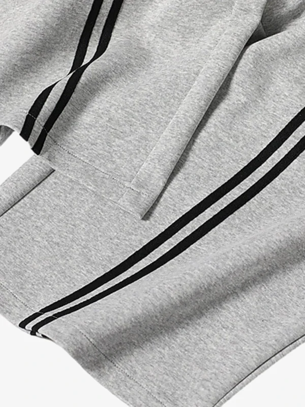 Man's Casual High Quality Web Stitching Letter Print Drawstring Barrel Pants - Image 5