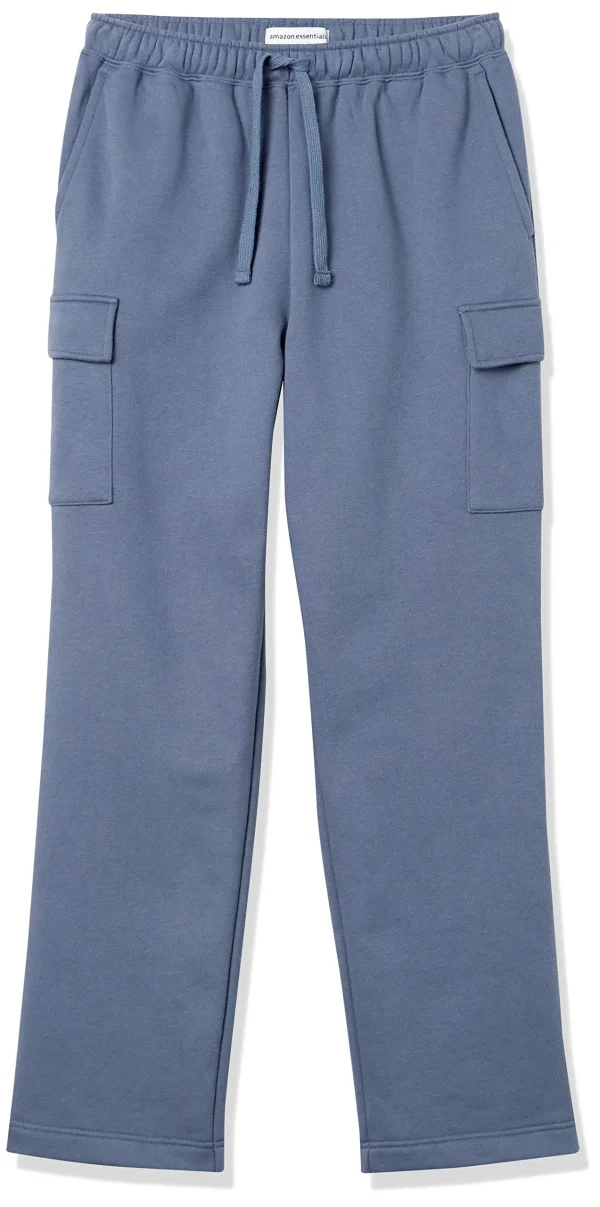 Men's Cargo Fleece Casual Pocket  Heavyweight Sweat Pant with Open Hem - Image 5