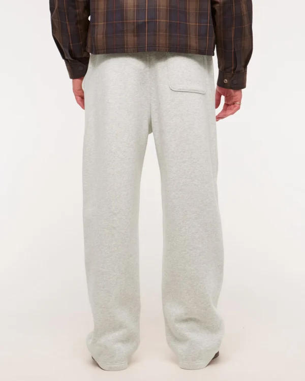 Apparel Sweatpants 100% Cotton Baggy Sweatpants White Elastic Cozy Sporty Casual Men Sweatpants - Image 4