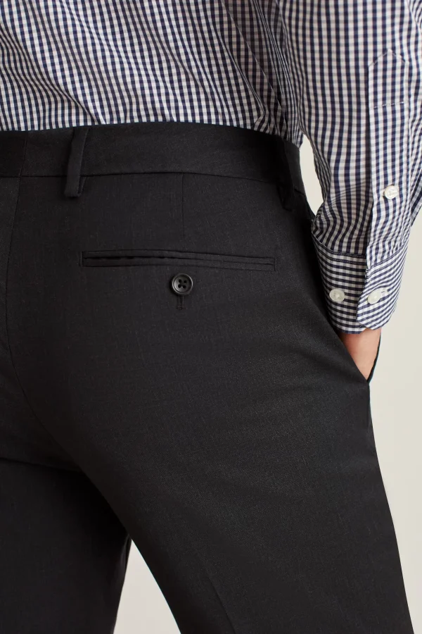 Italian Style Men's Suit Pant Wool Black Formal and Comfortable High Quality Dress Pant for Men Suit - Image 5