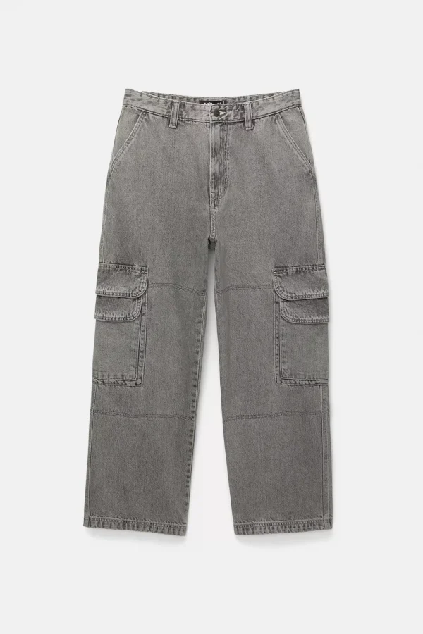 Men's Cargo Jeans 100% Cotton Fabric Zipper up Confort Fashion High Street High Quality Men's Jeans - Image 2