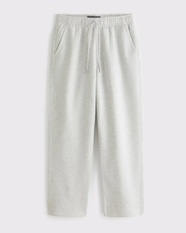 Apparel Sweatpants 100% Cotton Baggy Sweatpants White Elastic Cozy Sporty Casual Men Sweatpants - Image 5