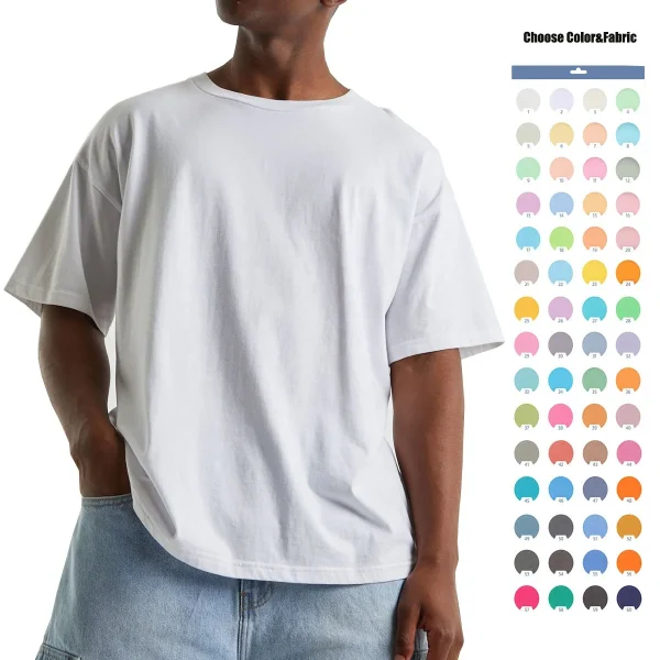 GOTS Verify Casual Style  Your Own Blank Short Sleeve T-shirt Plain 100% Cotton Men Shirt