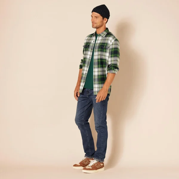 Men's Casual Slim-Fit Athletic Fit Stretch and Breathable Jeans - Image 5
