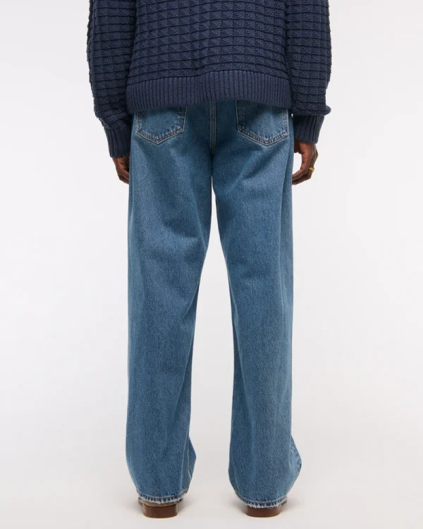 Apparel Men's Jeans 100% Cotton Dark Bule Vintage Workwear Baggy Jeans Printing Fashion Cozy Jeans for Men - Image 4