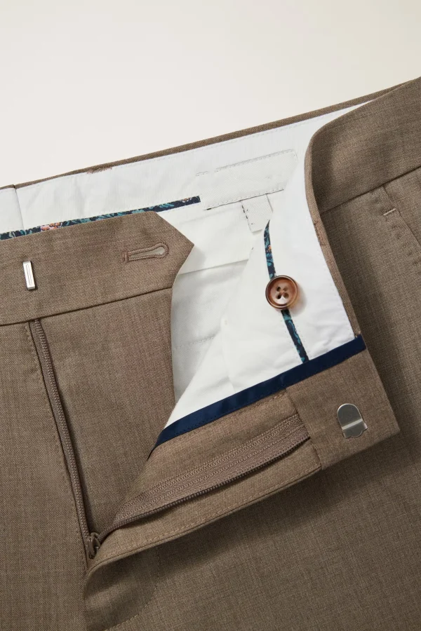 Formal Fit Men's Suit Pant Wool Khaki Slim and Comfortable Flat High Quality Wool Dress Pant for Men Suit - Image 6