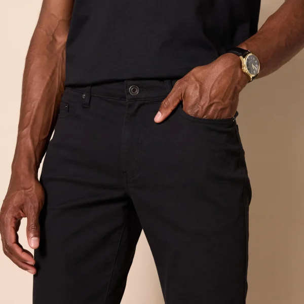 Men's Slim-Fit Pants, 5-Pocket Stretch Twill Own Design - Image 2