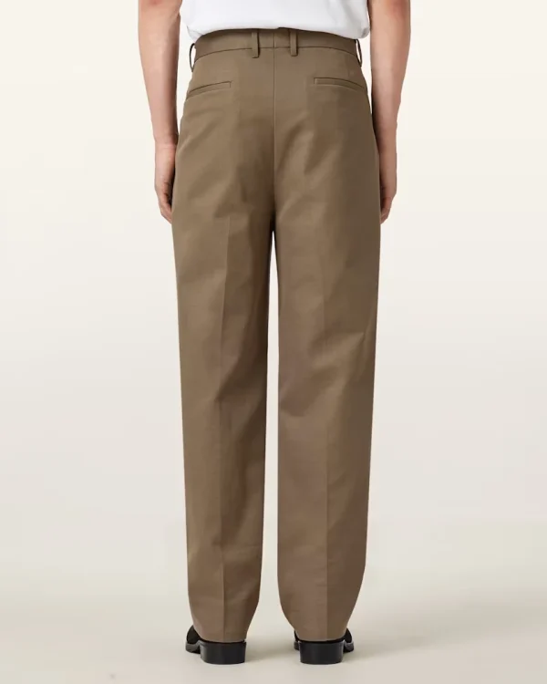 Apparel Mens Straight Legs SweatPants Brown 100% Cotton Lining Fabric Color Casual Fashion Pants for Men - Image 2