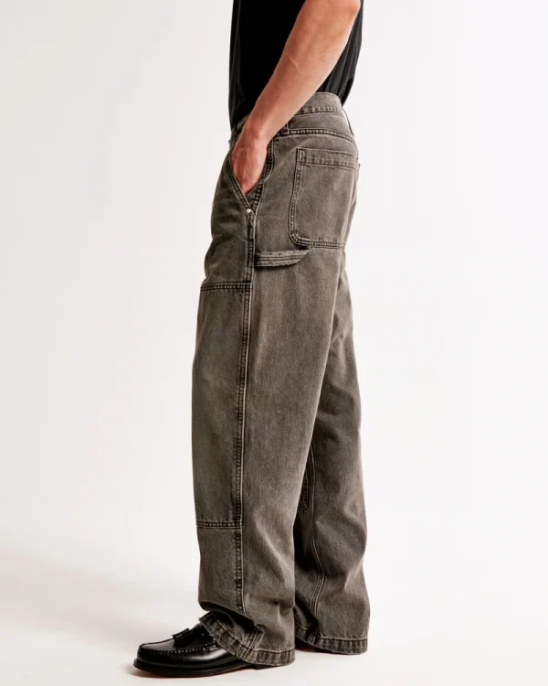 Apparel Men's Jeans 100% Cotton Design Sense Vintage Workwear Baggy Jeans Printing Fashion Cozy Jean for Men - Image 5