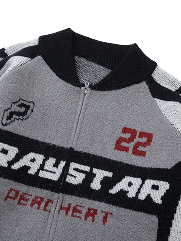 Mens Knit Sweater Grandpa Vintage Knitted Sweaters Oversized Striped Spring Pullover Casual Long Sleeve Pullovers - Image 3