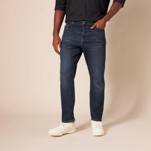 Men's Casual Slim-Fit Athletic Fit Stretch and Breathable Jeans - Image 4