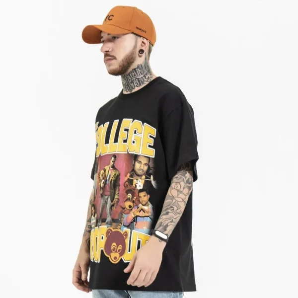 High Quality 100% Cotton Men T-shirt Printing T Shirt Men Graphic Tees Shirt Print Tshirt - Image 2