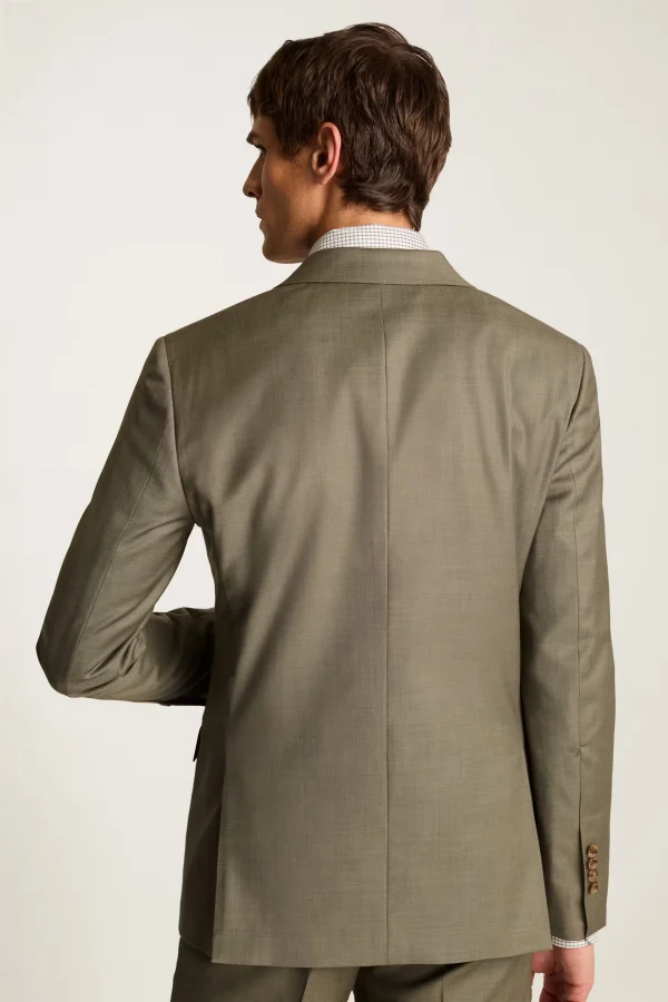 Elegant blazer Men Suit 97% Wool Khaki Stylish Crisp Fashion High Quality Single Button Suit for Men - Image 3