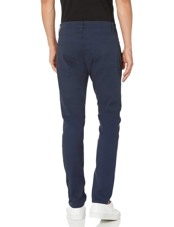 Slim Fit Khaki Pants for Men, 5-Pocket Stretch Twill - Image 2