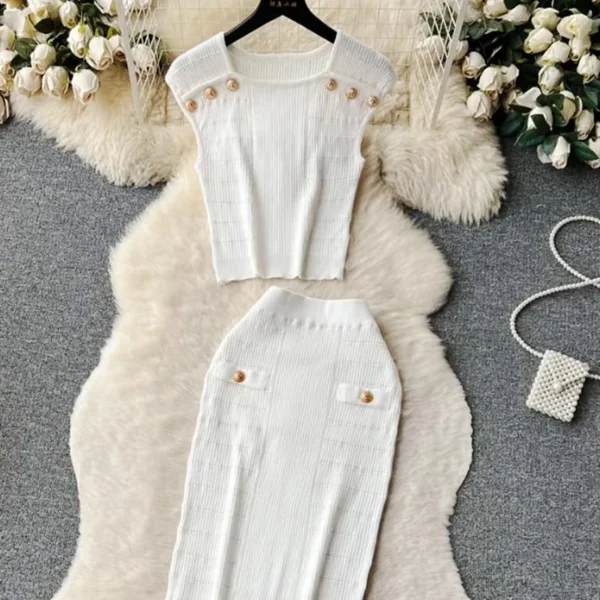 New Arrivals Bandage Knitted Women's Tank Top Summer Collection Sexy Round Nec Breathable Casual Short Length Solid Pattern