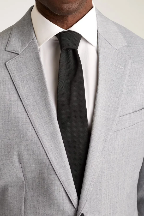Silver Gray blazer Men Suit 97% Wool  Elegant Stylish Crisp Fashion High Quality Single Button Suit for Men - Image 5