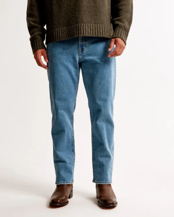 Apparel Jeans Men Bule Vintage Athletic Loose Jeans Casual Cozy Fashion High Quality Jeans for Men - Image 2