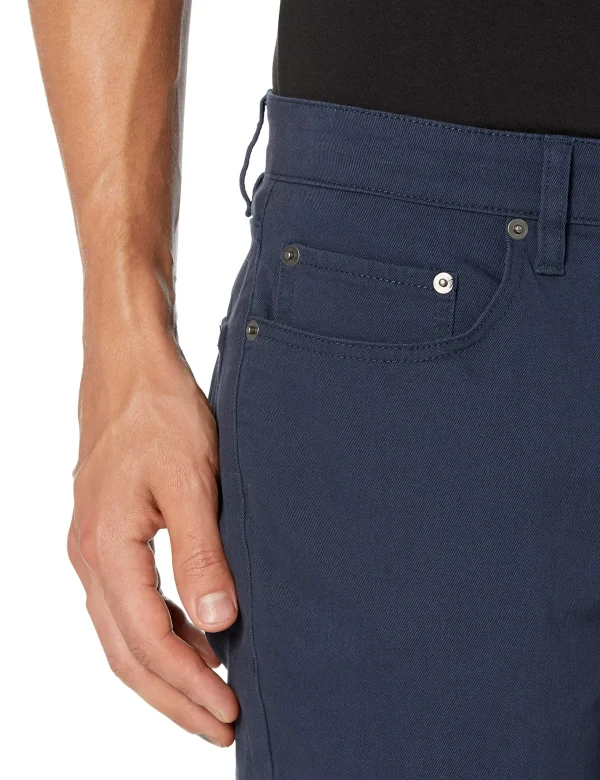 Slim Fit Khaki Pants for Men, 5-Pocket Stretch Twill - Image 5