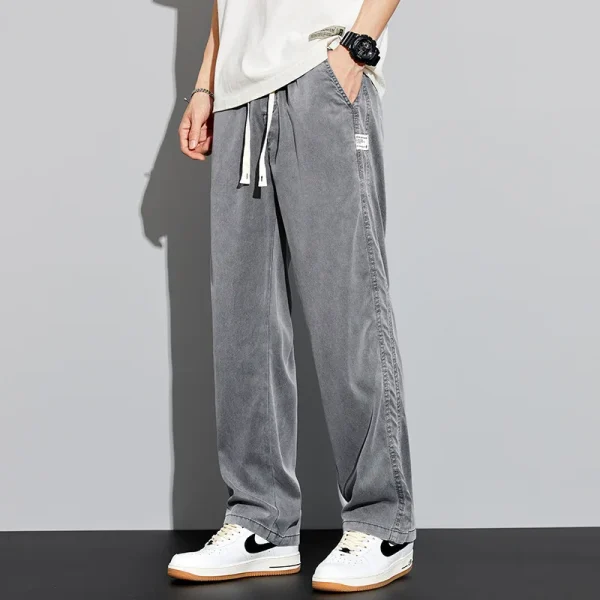 Jeans for Men Clothing Price  Elastic Waist Men Jeans Pants Summer Casual Men's Jeans - Image 3