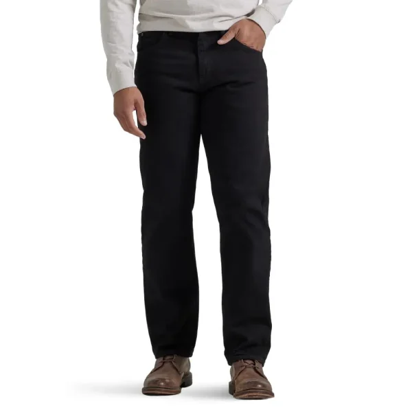 Authentic Men's Classic 5-pocket Loose Cotton Jeans Retro Fashion Trend Comfortable for Wearing Men's Clothing Jeans - Image 4