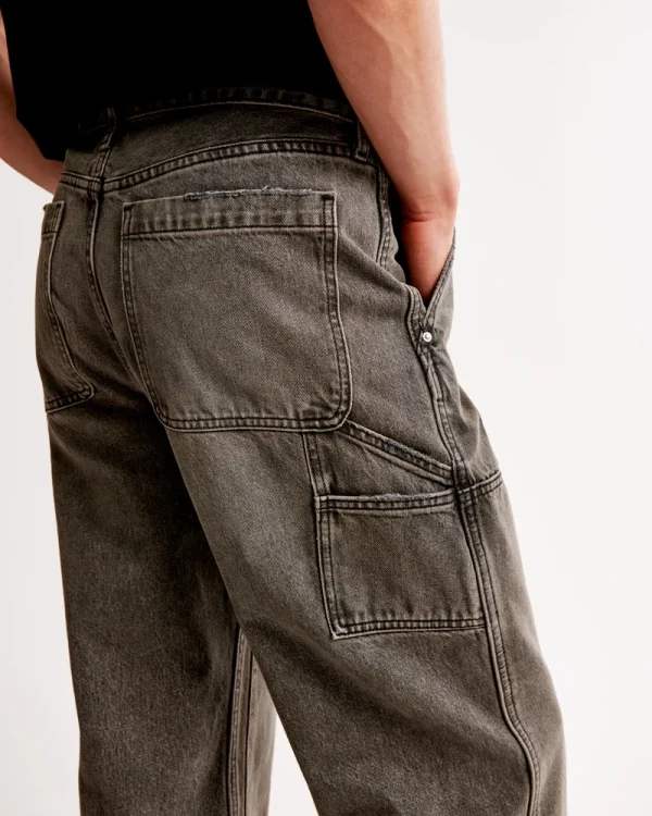 Apparel Men's Jeans 100% Cotton Design Sense Vintage Workwear Baggy Jeans Printing Fashion Cozy Jean for Men - Image 4