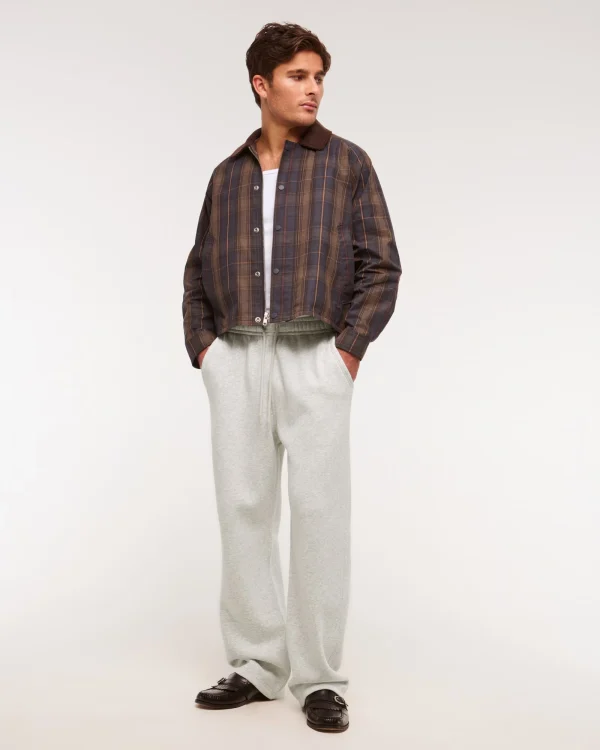 Apparel Sweatpants 100% Cotton Baggy Sweatpants White Elastic Cozy Sporty Casual Men Sweatpants - Image 3