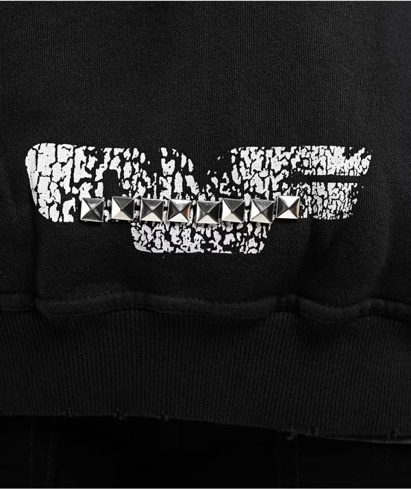 Black Wash Men's High Quality Screen-printed Dye Treatment High Quality Hoodie Autumn New Style - Image 2