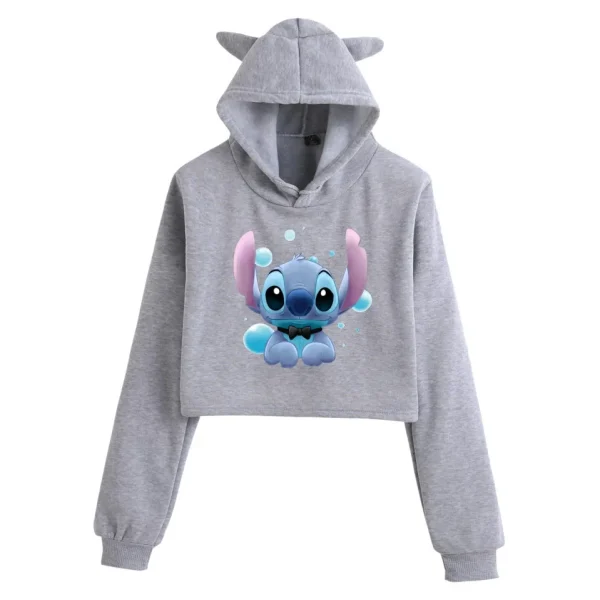 300GSM Gleece Hoodies Hoodies Puff Print Personalized Cute Print Cropped Top Unisex Hoodies Sweatshirt - Image 3