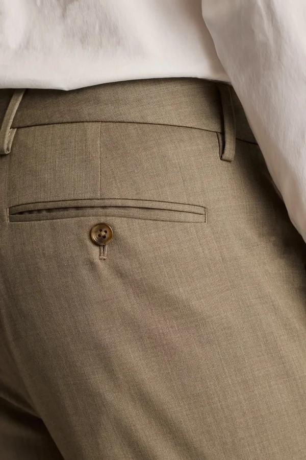 Formal Fit Men's Suit Pant Wool Khaki Slim and Comfortable Flat High Quality Wool Dress Pant for Men Suit - Image 5