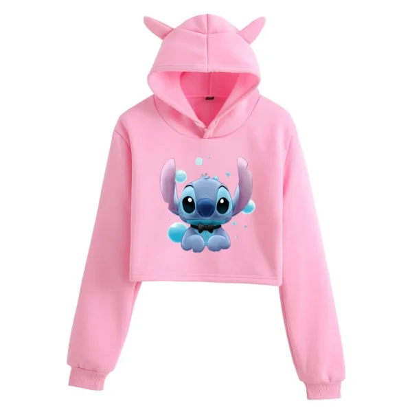 300GSM Gleece Hoodies Hoodies Puff Print Personalized Cute Print Cropped Top Unisex Hoodies Sweatshirt - Image 4