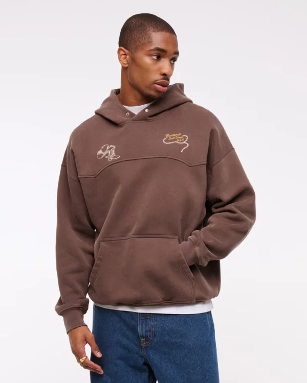 2025 Man's New Style Hoodie Western-style Patterned Autumn Pullover Hoodie - Image 3