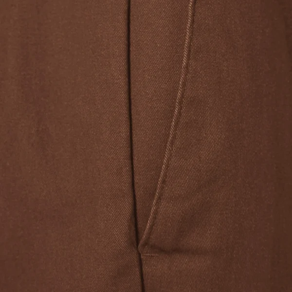 Men's Brown Slim-Fit Wrinkle-Resistant Flat-Front Chino Pant - Image 6