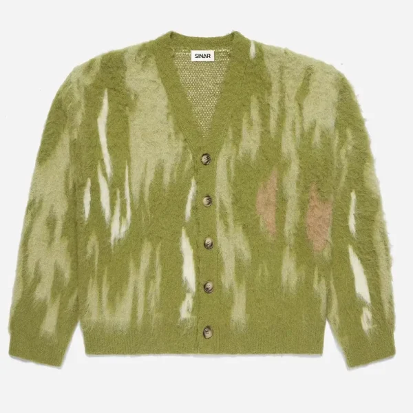 Definierte Mohair Pullover  Blend Pullover Winter Strick Mantel Cardigan Fuzzy Mohair Pullover 2025 New Style Sweater - Image 2