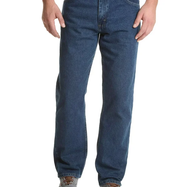 Authentic Men's Classic 5-pocket Loose Cotton Jeans Retro Fashion Trend Comfortable for Wearing Men's Clothing Jeans