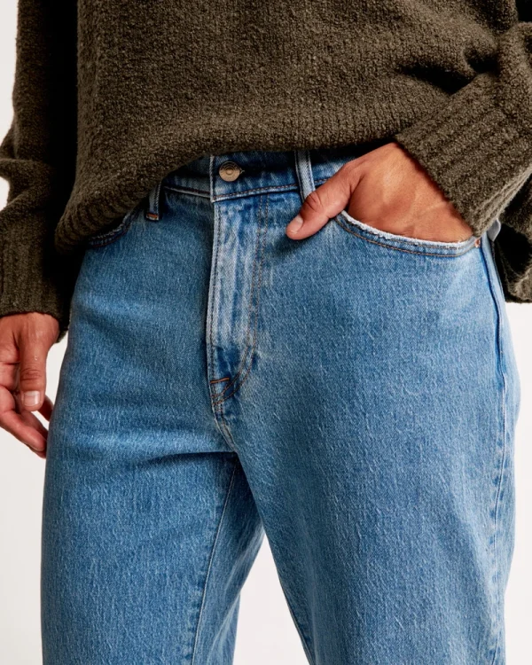 Apparel Jeans Men Bule Vintage Athletic Loose Jeans Casual Cozy Fashion High Quality Jeans for Men - Image 5