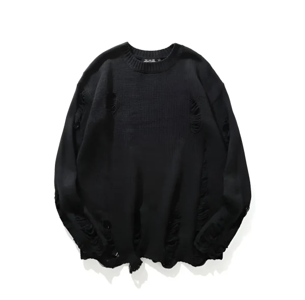 Europe and the United States High Street Fashion Dark Black Hole Hoodie Men's Punk Hip-hop Loose Long-sleeved Sweater - Image 3