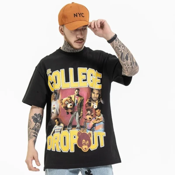 High Quality 100% Cotton Men T-shirt Printing T Shirt Men Graphic Tees Shirt Print Tshirt - Image 3
